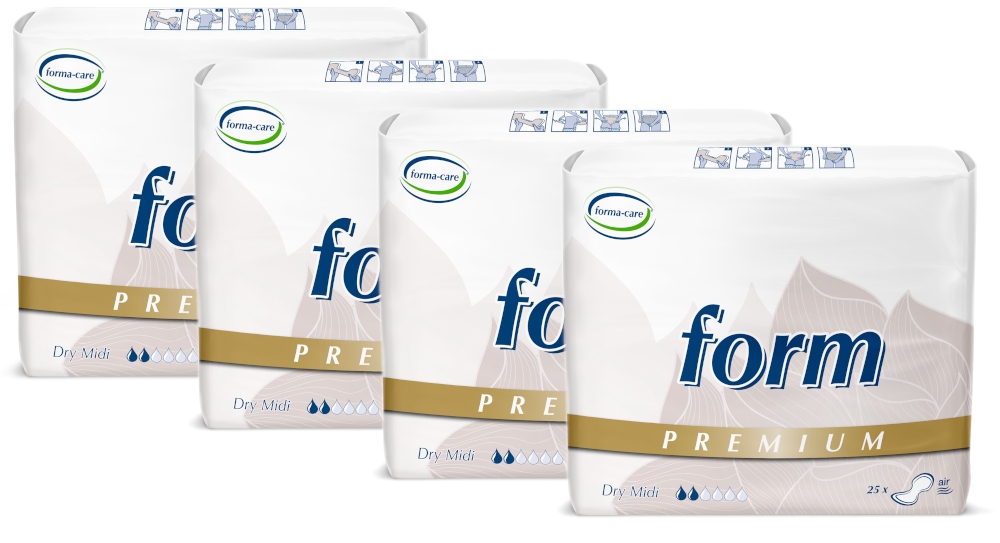 forma-care PREMIUM Dry form midi 4 x 25 St.