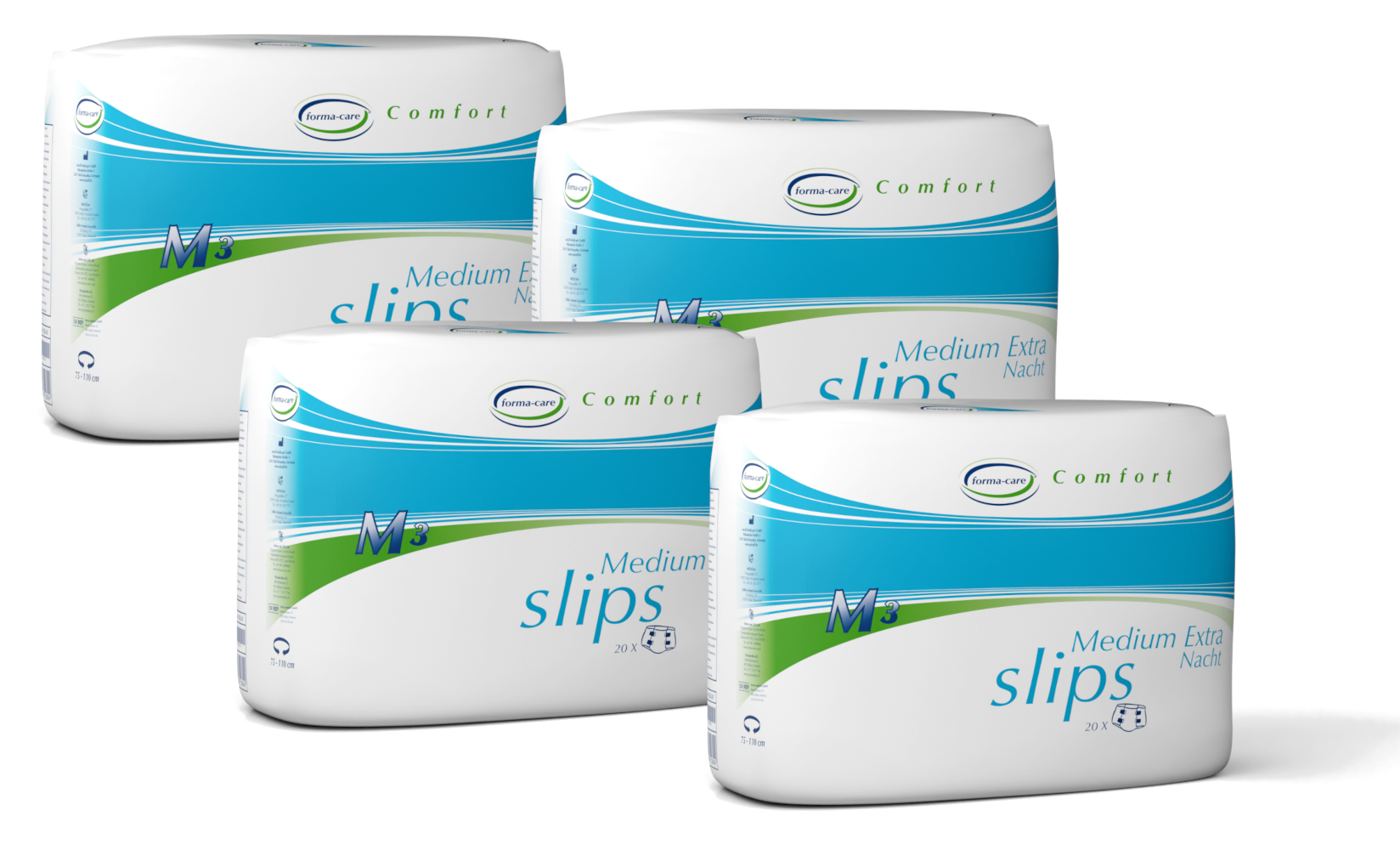 forma-care Comfort slip medium extra Nacht, 4 x 20 St.