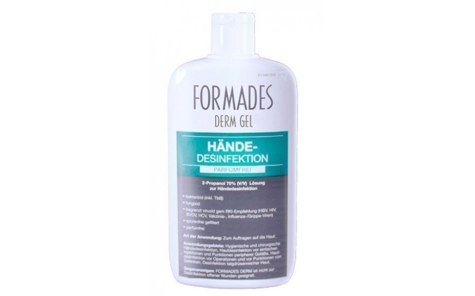  FORMADES DERM GEL - Händedesinfektion - parfümfrei - 20 x 150 ml